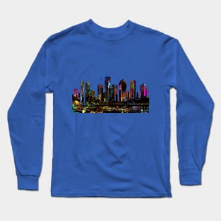 Houston covered in graffiti Long Sleeve T-Shirt